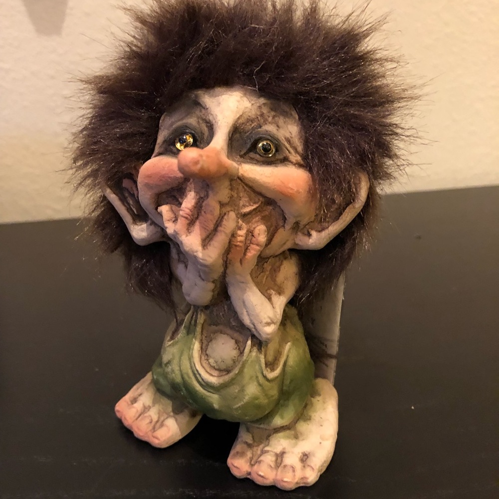 Nyfoam Norway Laughing Troll figure, NEW